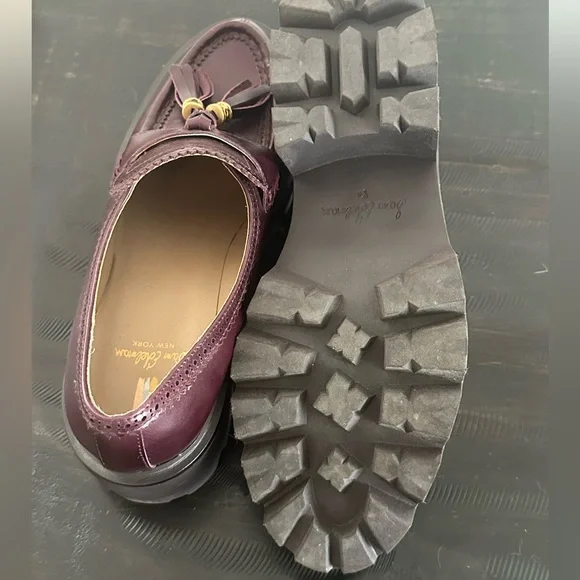 Sam Edelman Women's Meela Leather Platform Loafers Color: Deep Garnet 
Size 8.5 - Picture 5 of 7